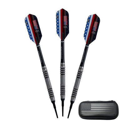 Limited Edition Viper Patriot 80% Tungsten Soft Tip Darts 20 Grams with USA Case