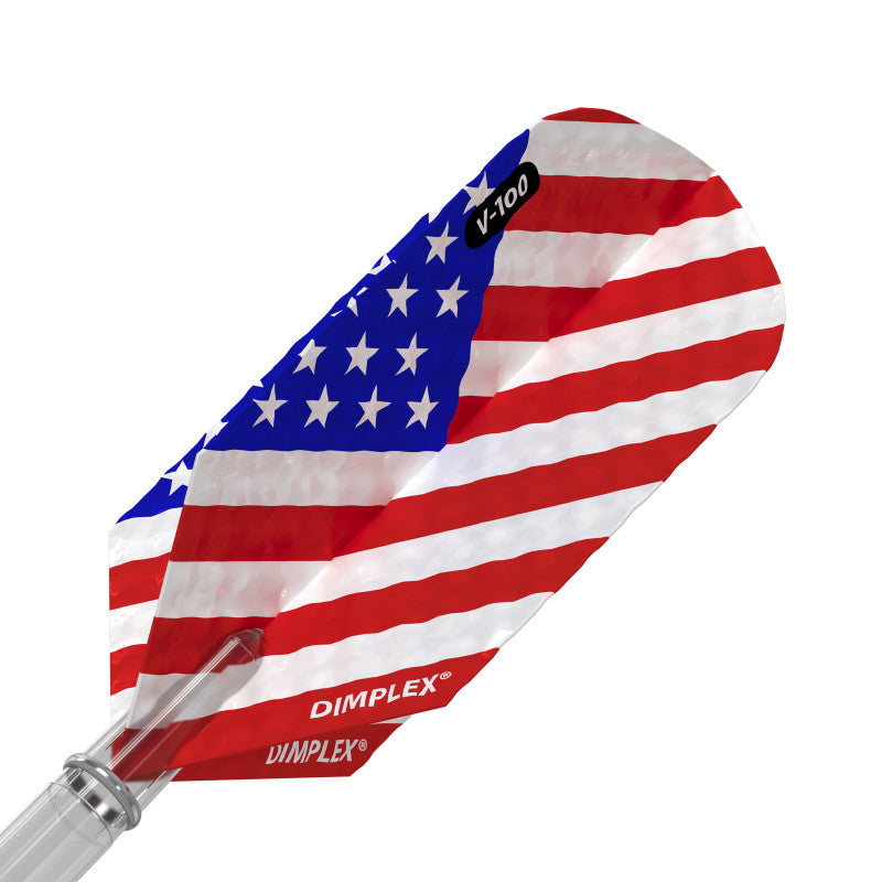 Viper Dimplex Dart Flights Slim American Flag Angled