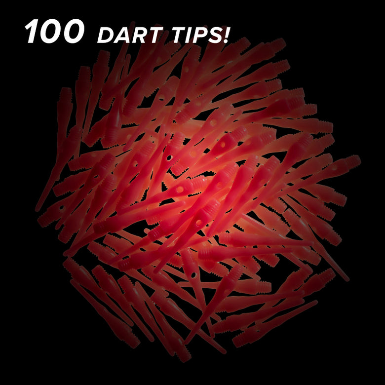 Viper Tufflex Tips III 2BA Neon Pink 100Ct Soft Dart Tips