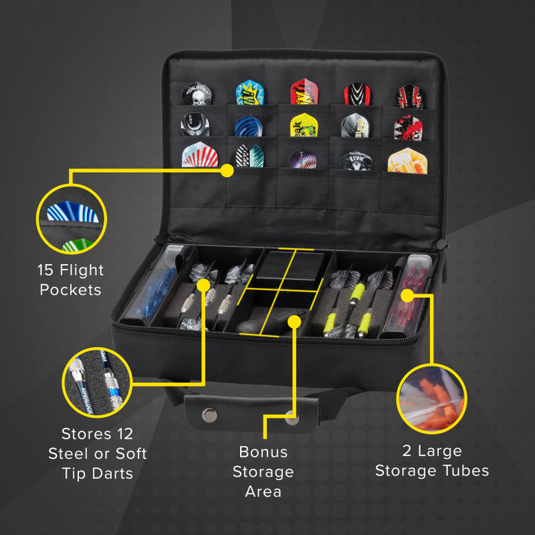 Casemaster Classic Black Nylon Dart Case