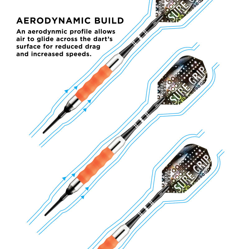 Viper Sure Grip Soft Tip Darts Orange 16 Grams