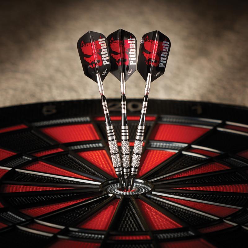 Viper Pitbull Darts 90% Tungsten Soft Tip Darts Diamond Cut and Ringed Barrel 18 Grams Soft-Tip Darts Viper 