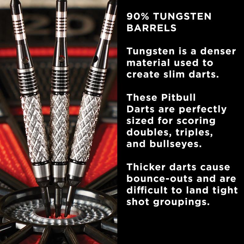 Viper Pitbull Darts 90% Tungsten Soft Tip Darts Diamond Cut Barrel 18 Grams Soft-Tip Darts Viper 