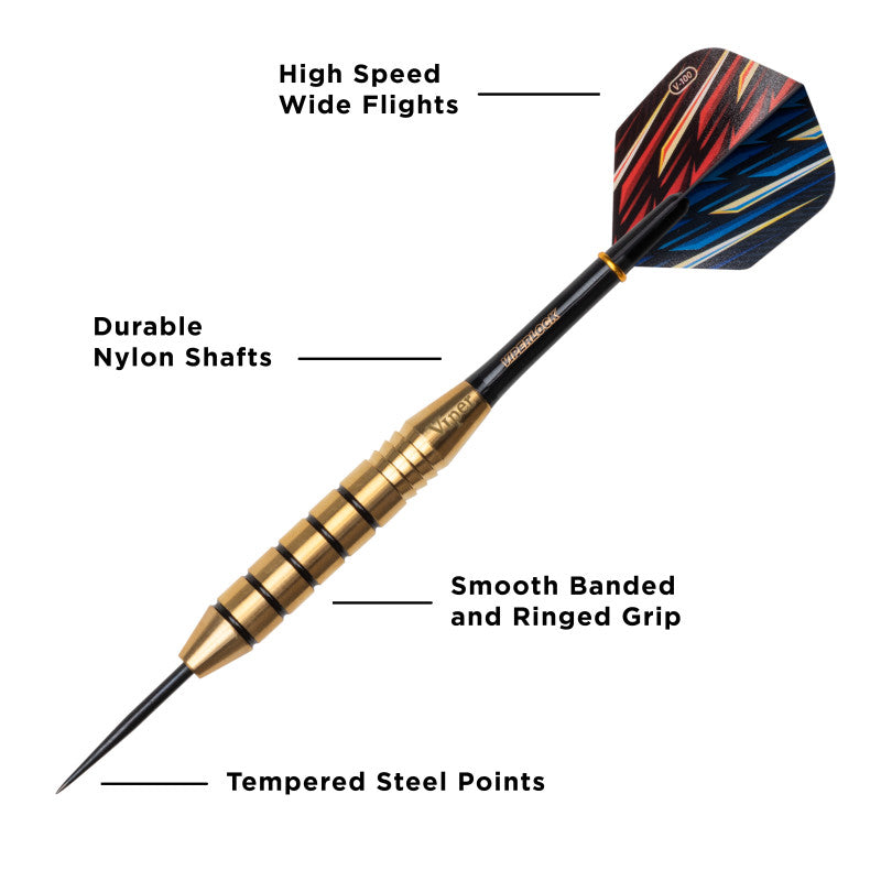 Viper Elite Brass Steel Tip Darts 25 Grams