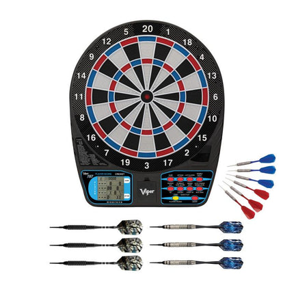 Viper 787 Electronic Dartboard, Black Magic 18g & Silver Thunder 18g Soft Tip Darts Darts Viper 