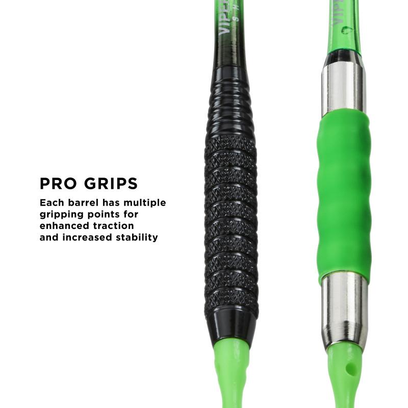 Casemaster Sentry Dart Case and Two Sets of Viper Soft Tip Darts 18 Grams Black/Green Soft-Tip Darts Viper 