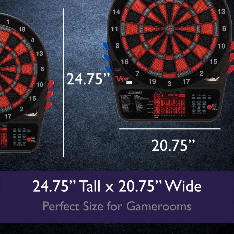 Viper 800 Electronic Dartboard, 15.5" Regulation Target